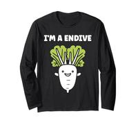 Humor endive minimalist vegetable simple i'm a endive Manga Larga