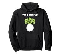 Humor endive minimalist vegetable simple i'm a endive Sudadera con Capucha