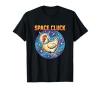 Humor Espacial Space Cluck Cosmic Chicken Camiseta
