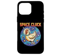 Humor Espacial Space Cluck Cosmic Chicken Carcasa para iPhone 16 Pro MAX
