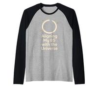 Humor Espiritual Bienestar Sarcástico Positividad Anti-Tóxica Camiseta Manga Raglan