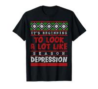 Humor Estacional Navidad Baja Energía Oscura Camiseta