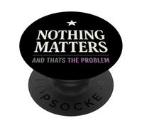 Humor existencial Nihilismo Humor Filosofía absurda PopSockets PopGrip Adhesivo