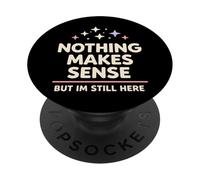 Humor existencial Nihilismo Humor Filosofía absurda PopSockets PopGrip Adhesivo