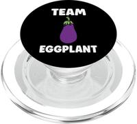 Humor Food Eggplant Simple Team Eggplant PopSockets PopGrip para MagSafe
