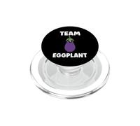 Humor Food Eggplant Simple Team Eggplant PopSockets PopGrip para MagSafe