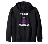 Humor Food Eggplant Simple Team Eggplant Sudadera con Capucha