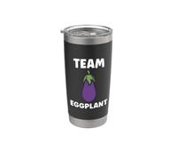 Humor food eggplant simple team eggplant Vaso térmico de acero inoxidable de doble pared