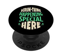 Humor Frase Scrum Energía Diaria Agile Equipo PopSockets PopGrip Adhesivo