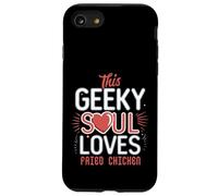 Humor friek Divertido Amante del Pollo Frito Nerd Food Obsesión Carcasa para iPhone SE (2020) / 7/8