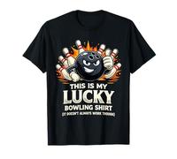 Humor Funny Strike Ball Bowler Team This Is My Lucky Bowling Camiseta