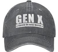 Humor Generation X Gift Sombreros Vintage para Hombres Gen X Raised On Hose Water Sombrero de Moda para Mujeres Gorras atléticas