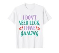 Humor Gracioso de Videojuegos No Necesito Suerte Tengo Juegos Camiseta