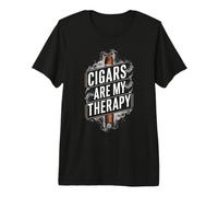 Humor Gracioso Los cigarros Son mis Amantes de la Terapia Papá Padre Camiseta Premium