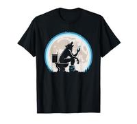 Humor Gracioso Werewolf o Wolf Howling at The Full Moon Camiseta