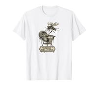 Humor gráfico de Barbacoa de Mosquitos Surrealista RARA Vez Bien Hecho Camiseta