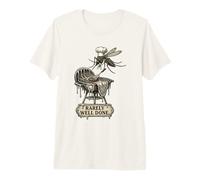 Humor gráfico de Barbacoa de Mosquitos Surrealista RARA Vez Bien Hecho Camiseta Premium