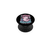 Humor I Axolotl cuestiona al Lindo Amante del Axolotl Divertido PopSockets PopGrip Adhesivo