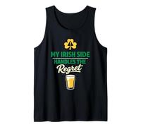 Humor irlandés Divertido Día de San Patricio Orgullo irlandés Medio ADN irlandés Camiseta sin Mangas