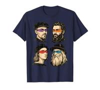 Humor Italian Renaissance Artist Ninja Art Retro Graphic Camiseta