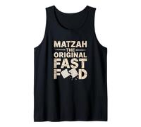 Humor Judío Frase Matzah The Original Fast Food Camiseta sin Mangas