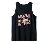 Humor Judío Frase Matzah The Original Fast Food Camiseta sin Mangas