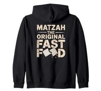 Humor Judío Frase Matzah The Original Fast Food Sudadera con Capucha