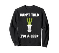 Humor leek minimalist vegetable can't talk i'm a leek Sudadera