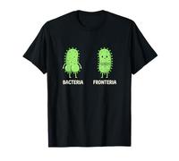 Humor Microbiología Bacteria vs Fronteria Ciencia Camiseta