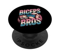 Humor motivacional divertido gimnasio bíceps gana bíceps antes que los hermanos PopSockets PopGrip Adhesivo