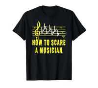 Humor Música Halloween Divertida para Asustar a un Músico Camiseta