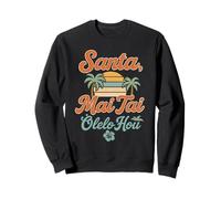 Humor navideño Hawaiano Santa MAI Tai Fun Fun Vibes de Sudadera