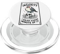 Humor Negro Locura Frase Sarcástica Pájaro Calavera PopSockets PopGrip para MagSafe