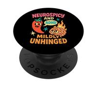 Humor neurodivergente TDAH Meme Disfunción Ejecutiva Rabia PopSockets PopGrip Adhesivo