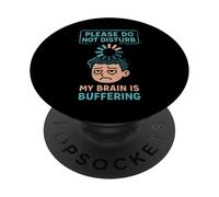 Humor neurodivergente TDAH Meme Disfunción Ejecutiva Rabia PopSockets PopGrip Adhesivo