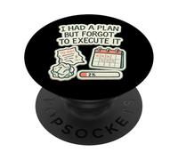 Humor neurodivergente TDAH Meme Disfunción Ejecutiva Rabia PopSockets PopGrip Adhesivo