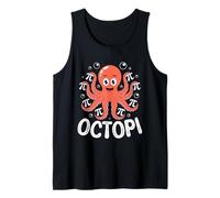 Humor Octopi Ocotpus Pi para Maestros de matemáticas Nerds Camiseta sin Mangas