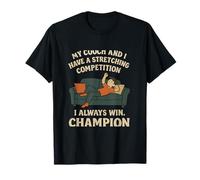 Humor Oscuro Divertido Sofá Estiramiento Competencia Diseño Camiseta