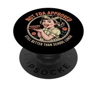 Humor oscuro divertido - Todavía mejor que el almuerzo escolar - Protesta PopSockets PopGrip Adhesivo