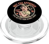 Humor oscuro divertido - Todavía mejor que el almuerzo escolar - Protesta PopSockets PopGrip para MagSafe