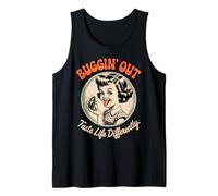Humor Oscuro Sabe La Vida Diferentemente Retro Divertido Clásico Camiseta sin Mangas