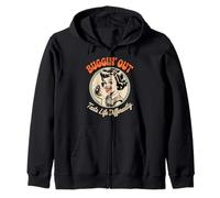 Humor Oscuro Sabe La Vida Diferentemente Retro Divertido Clásico Sudadera con Capucha