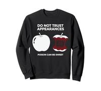 Humor Oscuro Veneno Manzana Advertencia Cita Sarcástico Gótico Sudadera