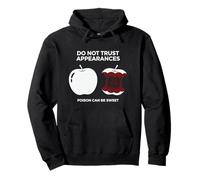 Humor Oscuro Veneno Manzana Advertencia Cita Sarcástico Gótico Sudadera con Capucha