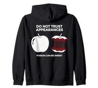 Humor Oscuro Veneno Manzana Advertencia Cita Sarcástico Gótico Sudadera con Capucha