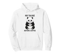 Humor Panda Sleepy No Talkie Antes del Café Sudadera con Capucha