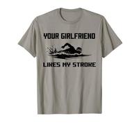 Humor para adultos A tu novia le gusta mi accidente cerebrovascular nadadores divertido Camiseta