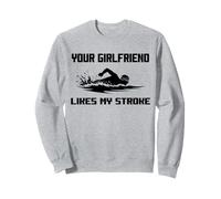 Humor para adultos A tu novia le gusta mi accidente cerebrovascular nadadores divertido Sudadera