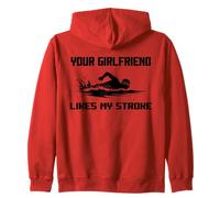 Humor para adultos A tu novia le gusta mi accidente cerebrovascular nadadores divertido Sudadera con Capucha