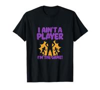 Humor para fanáticos del fútbol púrpura I Ain't a Player: Camiseta